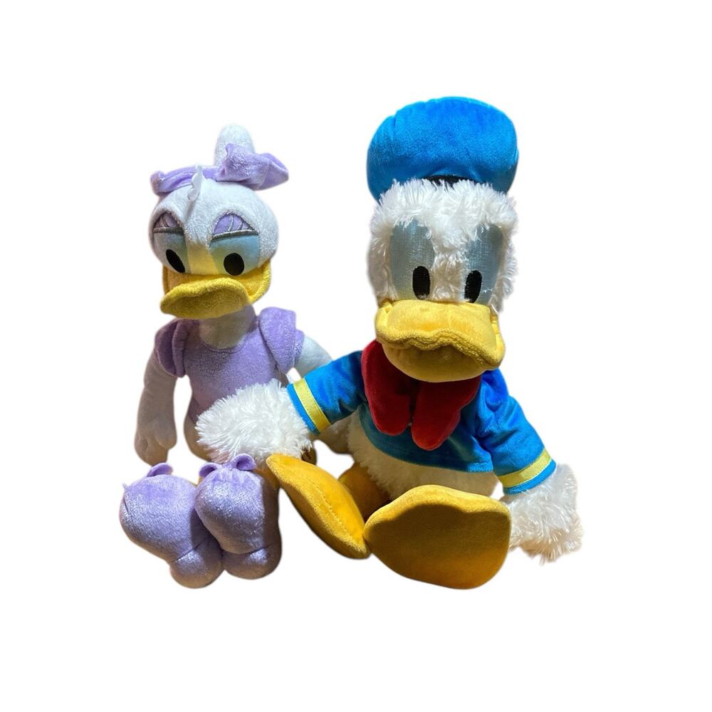 Disney Store Authentic Genuine Original Daisy & Donald Duck 19" Plush